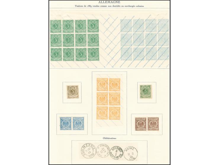1928, 7 Fälschungen (Einheiten als 1 Stück gezählt) und dazu Stempelimitationen auf beschnittenem Papierbogen aus einem der 4