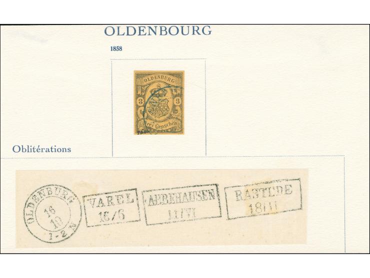 1928, 1 Fälschung und vier Stempelimitationen auf beschnittenem Papierbogen aus einem der 475 von der Union philatelique de G