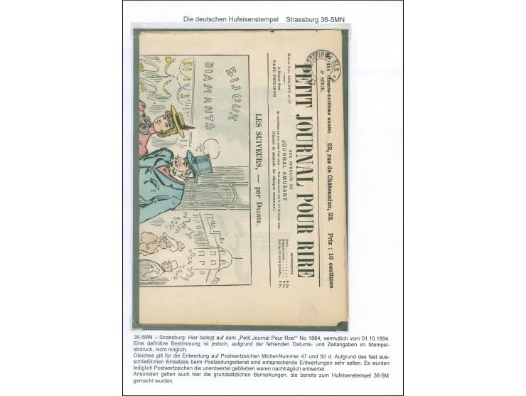 “STRASSBURG i. ELS.” ohne Datums- und Jahreszahl (Spalink 36-5MN) auf kpl. Zeitung “Le Journal illustre” (Ausgabe 29 vom 18.J