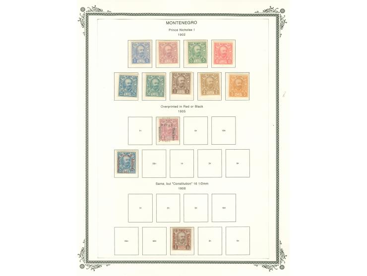 1896/1941, collection starting complete pictorial issue set of twelve values, unused, including occupation issues on 8 Scott 