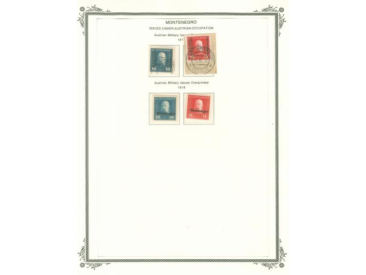 1896/1941, collection starting complete pictorial issue set of twelve values, unused, including occupation issues on 8 Scott 