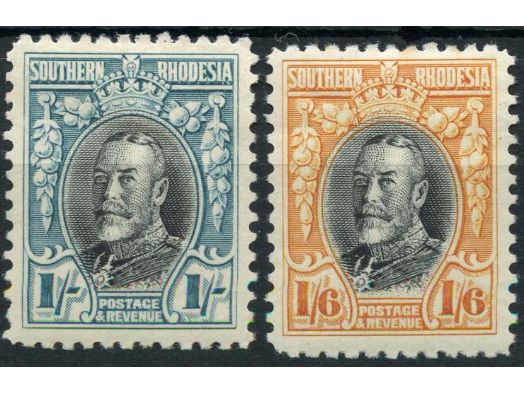 1931/37, King George V 1 sh. and 1½ sh. each perforation 11½, unused, very fine and fresh. (SG catalogue value £230).
