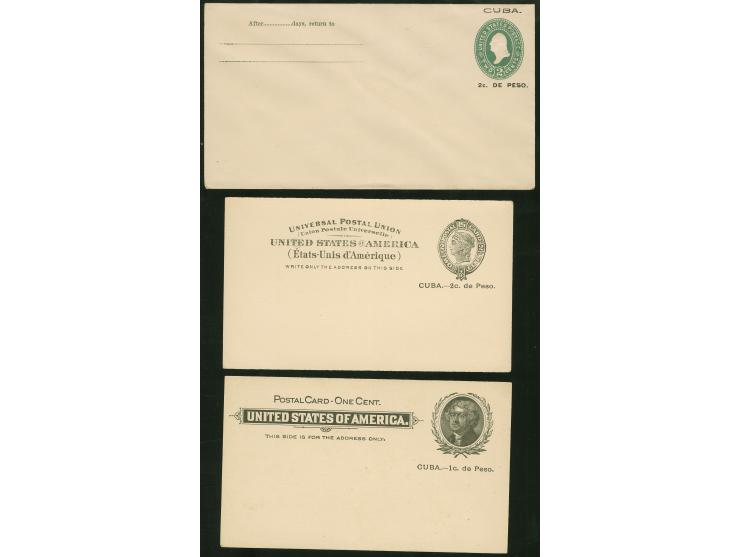 1879/1910, 14 postal stationery cards and 2 answering cards plus 4 envelopes, 3 unused 1 used, mainly fine.