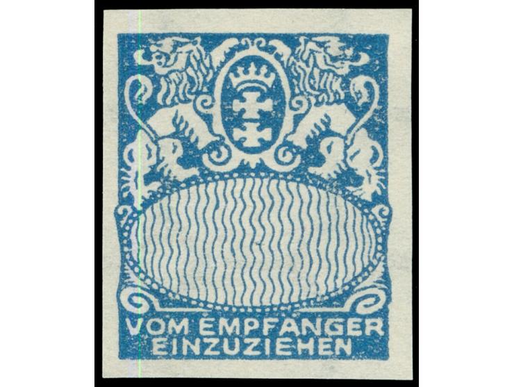 1923, Großes Staatswappen 5 Pfg., ungezähnter Phasendruck ohne Werteindruck, postfrisch, tadellos&nbsp;