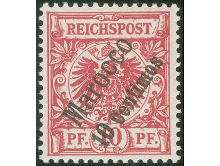 1899, Krone/Adler 10 C. auf 10 Pfg. rotkarmin (UV dunkelrot), postfrisch, tadellos, sign. Gentzsch, Fotobefund Jäschke-L. BPP