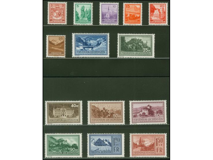 1934, 3 Rp.-1.50 Fr., postfrisch, einwandfrei