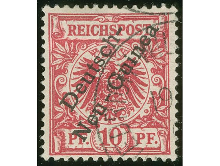 1897, Aufdruckausgabe 10 Pfg. lilarot, gestempelt, tadellos, sign., Fotobefund Jäschke-L. BPP (2007)