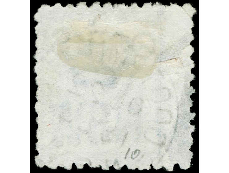 1882-85, 2 d. blue, overprinted "OS" in black showing variety 9,5 mm instead of 7 mm, wmk. Crown over NSW, rough perf. 10, a 