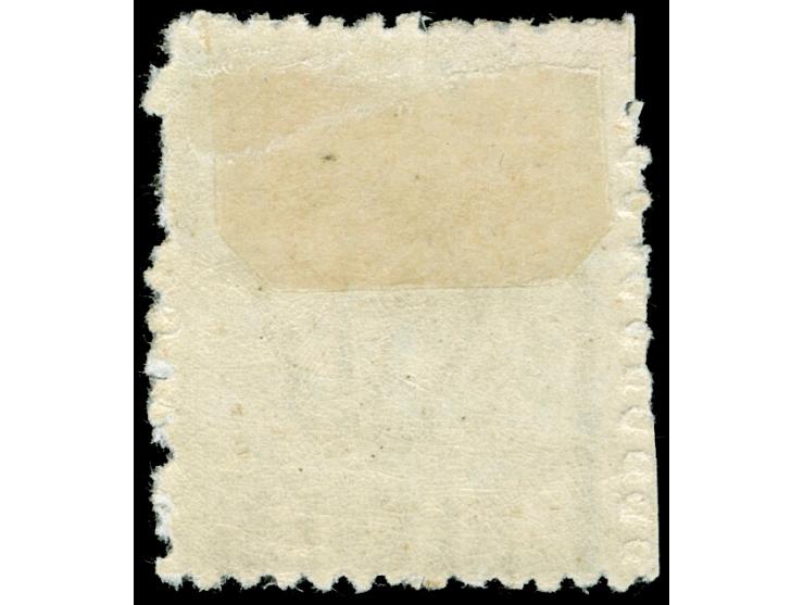 1891-97, 10 s. green, perf 12x10, unused, cut at left with unsuccesfull perforation, fresh and fine SG £ 750
