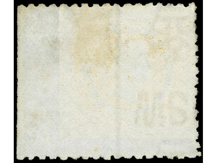 1882-85, 8 d. yellow, overprinted "OS" in black, wmk. Crown over NSW, perf. 10,, imperforate between stamp and right margin, 