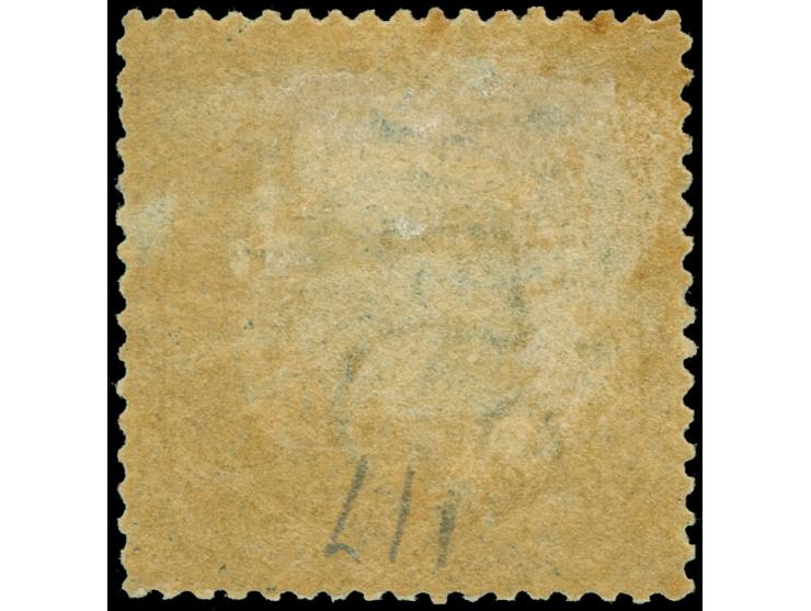 1860-72, 5 d. dark blueish-green, watermark “5”, perf. 13, deep fresh colour, unused full brownish og., fine SG £ 120
