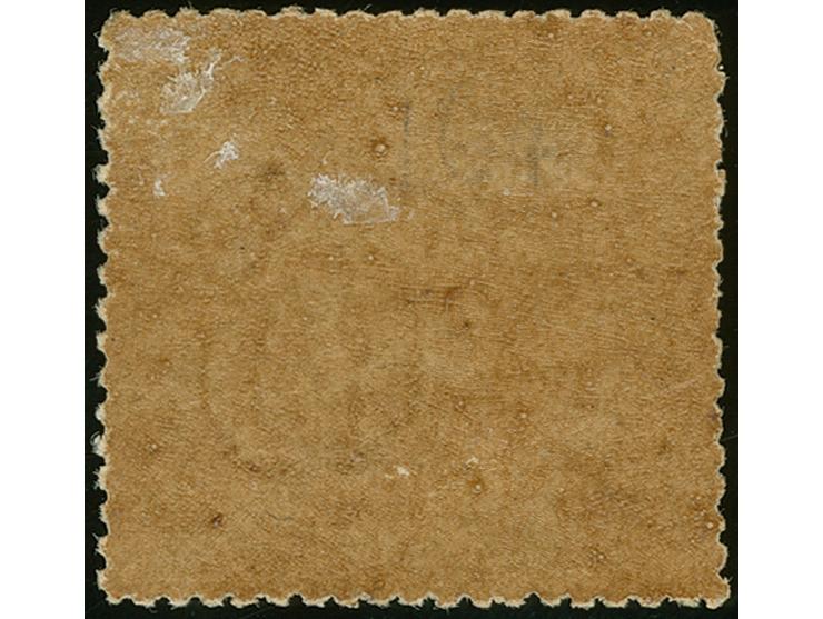 1860-72, 6 d. mauve, watermark “6”, rough perf. 13, fresh colour, unused brownish original gum, otherwise fine SG £ 250

