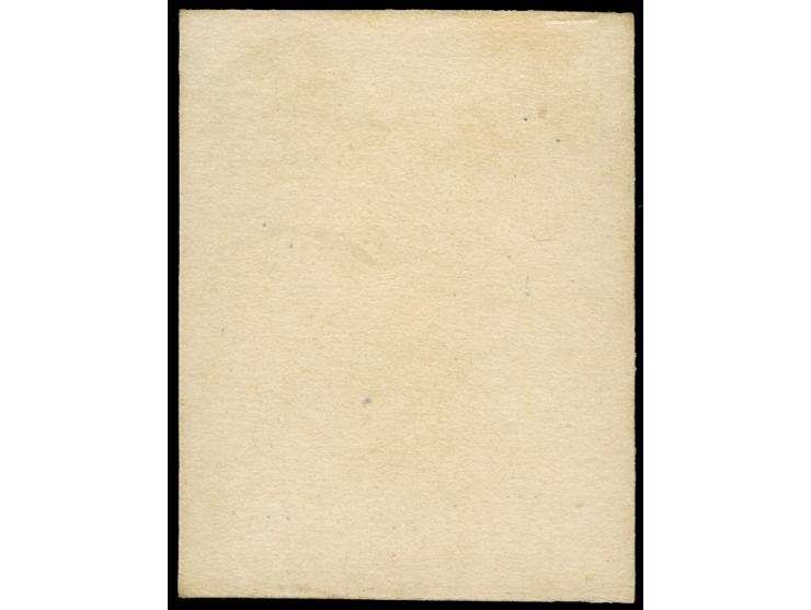 1916, 5 c. and 20 c. ultramarine, proofs on normal paper, unused, imperf, very fine
