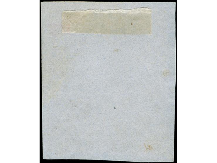 1853, 3 Pf mattlilarosa, Einzelmarke auf Briefstück, sauber gestempelt mit blauem K2 "NORDEN"