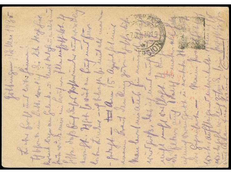 1930, Südamerikafahrt 2 M. auf Bedarfskarte mit Text gestempelt "FRIEDRICHSHAFEN 18.5.30" Graf Zeppelin bis Rio, adressiert n