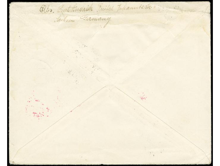 1931, Polarfahrt 4 M. mit Stempel "BERLIN 25.7.31" auf Polarfahrt-Brief über Malyguin adressiert nach Nebraska, am oberen Ran