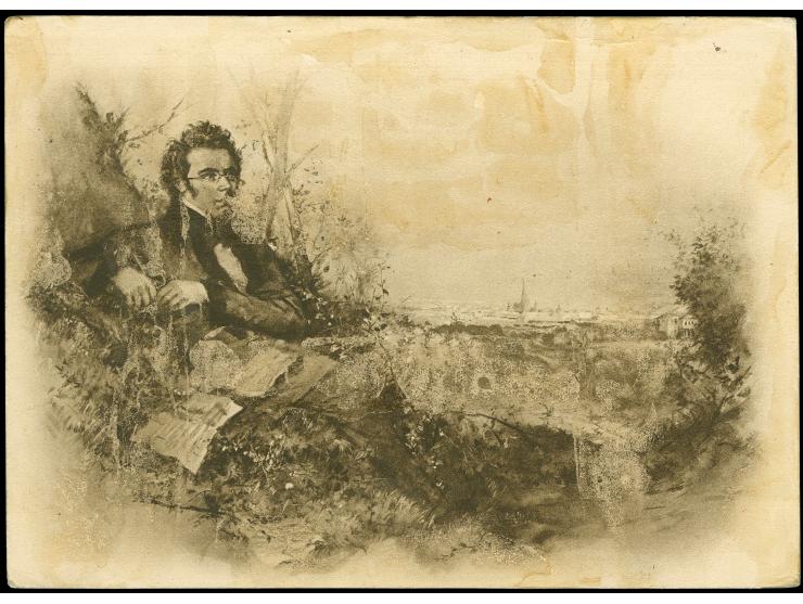 ÖSTERREICH : Orientfahrt 1929, Schubert-Ganzsache mit Zusatzfrankatur ab Wien 22.3.1929, Karte etwas unsauber
