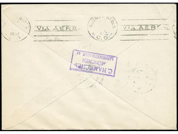 ÖSTERREICH : 5. Südamerikafahrt 1932, Drucksache Brief ab WIEN-ASPERN 22.4. (daher wohl zur 4. SAF vorgesehen!) in MiF mit DR