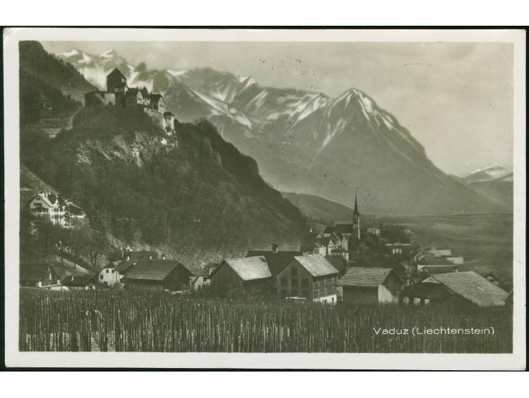 Liechtensteinische Post: Islandfahrt 1931, Fotokarte mit wertvoller Frankatur ab Triesenberg 23.6.31 via Friedrichshafen 30.6