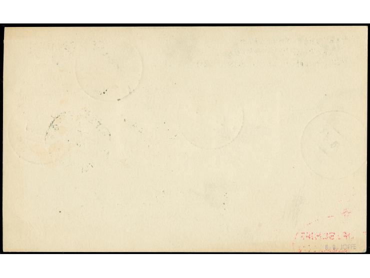 Liechtensteinische Post: Dänemarkfahrt 1930, 1,4 fr. frankierter Brief ab Triesenberg 20.8.30 mit bunter Flugpost-MiF, Berlin