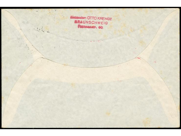 1931, Schleuderflugbbrief nach U.S.A., mit ´Deutschem Schleuderflug D.´´EUROPA´´-Southampton 8.6. 31´ und zusätzlich roter R1