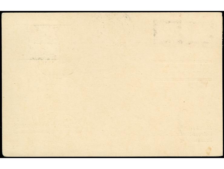 1929, Orientfahrt mit Stempel-Type I und II auf zwei Karten, Gummi- und Stahlstempel, Auflieferung Friedrichshafen und Bordpo