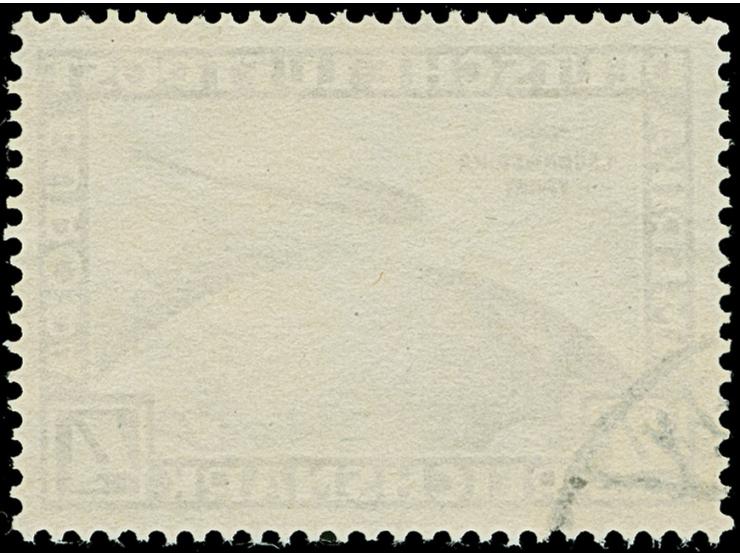 1930, Südamerikafahrt &nbsp;4 RM. schwarzbraun mit seltener Abart "BLITZ NEBEN ADLER", mit liegendem Wasserzeichen, sauberer 