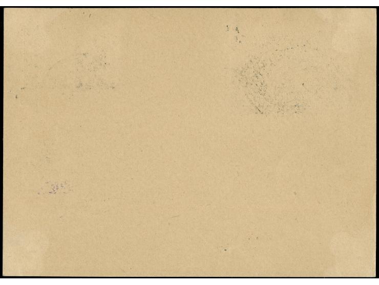 1930, Fahrt nach Russland, UDSSR-Post, 40 Kop. und 80 Kop. Sondermarken gezähnt je mit Zufrankatur auf Ganzsachenkarte bzw. B