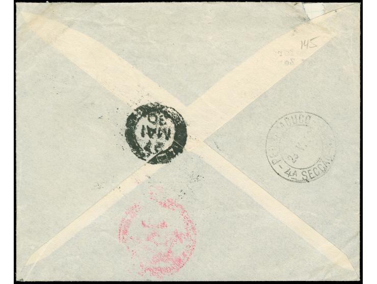 1930, Südamerikafahrt 4 M. mit liegendem Wz., mit Stempel "FRIEDRICHSHAFEN 16.5.30" auf Brief zur Südamerikafahrt bis Pernamb