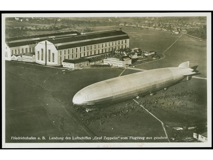 1933, Chicagofahrt Fotokarte mit 1 RM Sondermarke und 40 Pf Hindenburg, Etappe bis Recife, Bordpost 16.10., Flugstempel und A