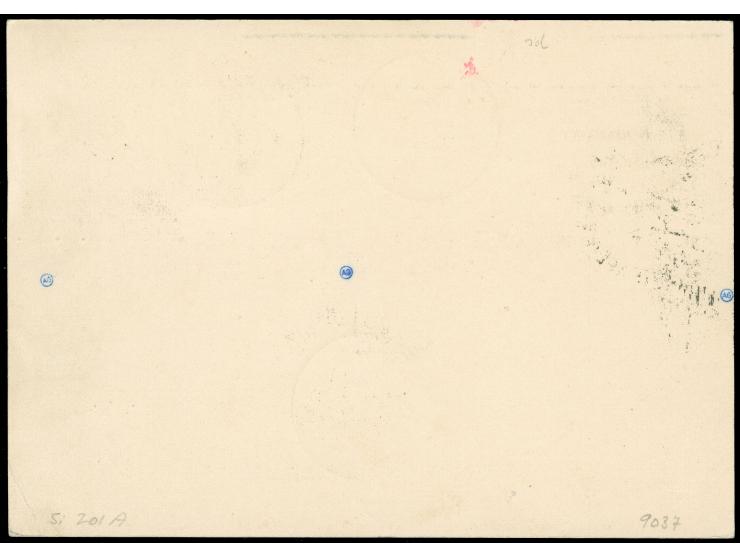 1933, Deutschlandfahrt, Karte ab SAARBRÜCKEN 25.4. mit Saargebiet 5 Fr. (Mi. 97) via F'hafen bis Dresden, alle Stempel anschr