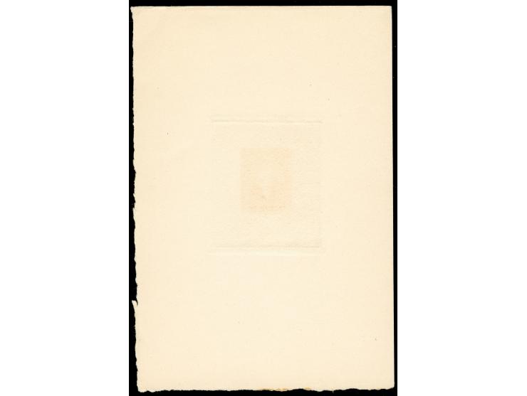 1878, Dom Pedro unissued 1000 r. two die proofs in diff. colors on thick paper, design inscribed "Empire of Brazil", very fin