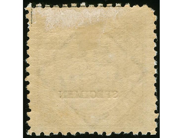1890, Octagonal Map 5 s. lilac, wmk. Large Circle 20/- NSW, perf. 11, unused with hinge remain, bright colour, overprinted SP