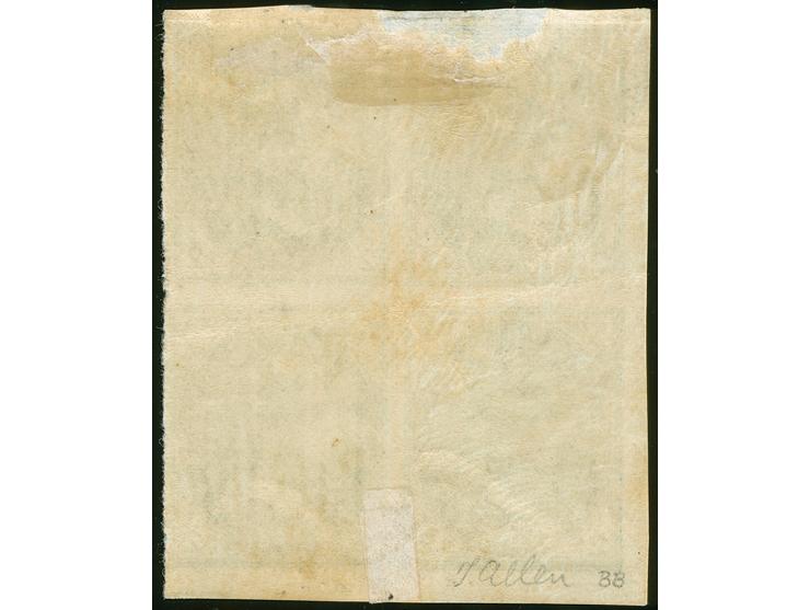 1899, ½ d. blue-green, wmk. Crown over NSW, comb perf. 12 x 11½ , rare imperforate corner margin block off four in a dull blu