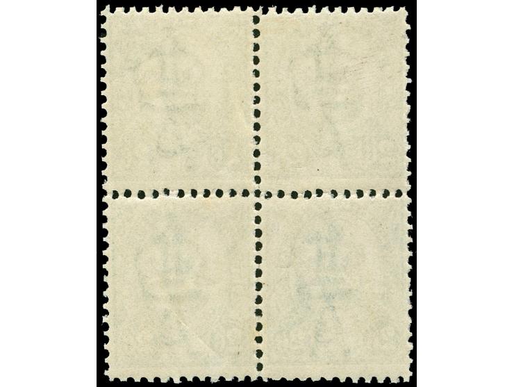 1905-10, 2 s. 6 d. blue-green, Chalked Surfaced Paper, wmk. Crown over A, comb perf. 12 x 11½ , block of four, unused, very f
