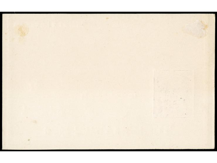 1879, Two postcards with postcard stamps 3 c. (tiny toned on top, stamp is fine) and 5 c., unused, fine
