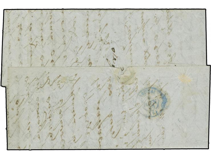 1860, Entire letter endorsed 'Col Vapore del Loit' (Lloyd) at top, addressed ‘Sig.r Teodoro G. Sarandopulo via di Atene per L