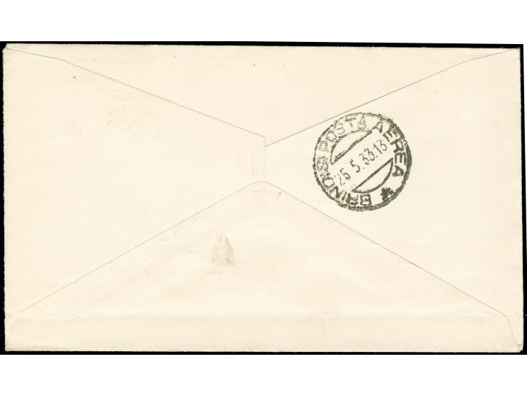 1929/33, Three Air Mail covers/cards including First Flight to Marseille 10.6.29, 3 dr. air mail stamp on cover to NY and 10 