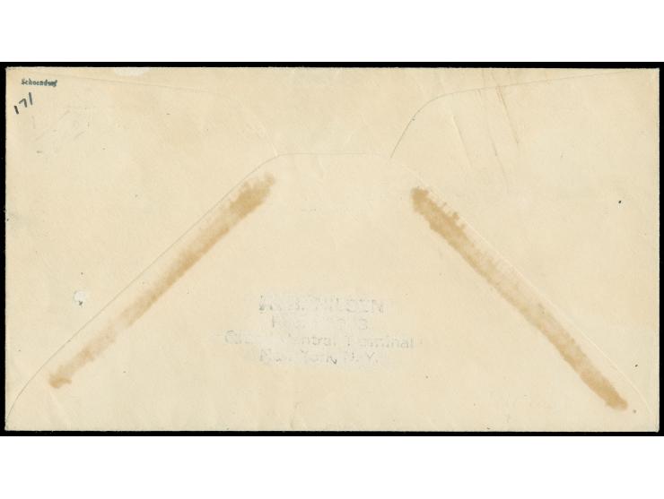 1935, Thor Solberg flight, ´Liev Eiriksson´ souvenir envelope franked by Norway 7ø green, cancelled by commemorative roller B