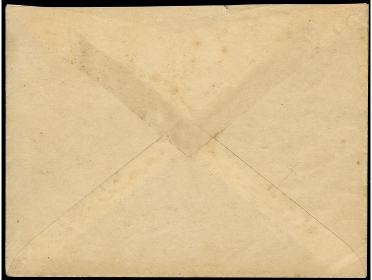 1896, Lion envelope 16 ch. rose-red (141x109mm) from TABRIZ to Tiflis with arrival mark on front 10/6/1896, tiny border toned