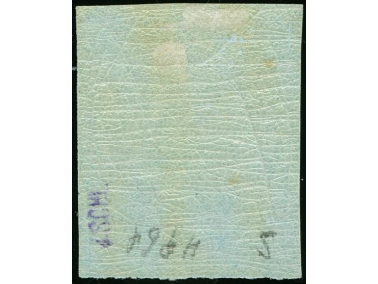 1861, Paris Printing 40 l. violet on blue paper with bright colours, imperf. with broad margins all round, unused with large 
