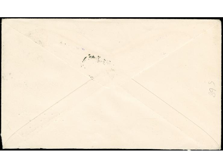 1937, Type Vi bold strike of the cachet on George VI Coronation unsealed envelope (printed matter rate) with usual cachet and