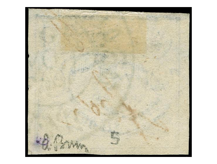 1853, 1/3 Sgr in ringsum gleichmäßig vollrandiger Erhaltung mit zart aufsitzendem blauem K2 BRAUNSCHWEIG 5/NOV/1863. Signiert