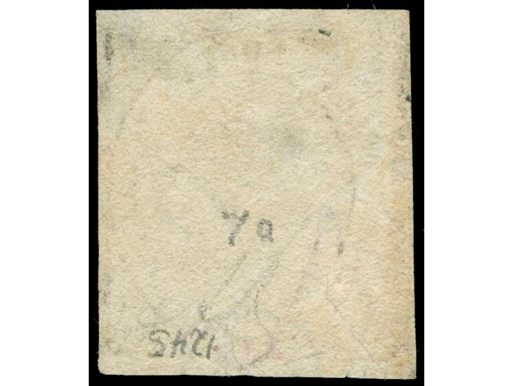 1858, 50 gr. rosa brown, wide margins, unused no gum, tiny oxidized, otherwise fine and a scarce stamp. Signed A. Diena (Mi.f