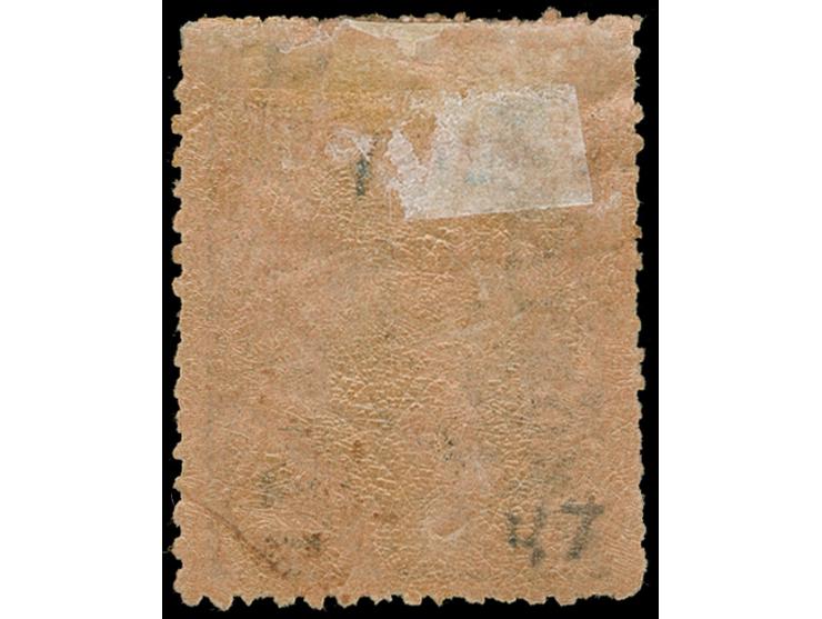 1868, Hidalgo 100 c. black on brown, thick figures, usual perf., Monterrey, cons 7-71, unused og., small hinge remnant, fine
