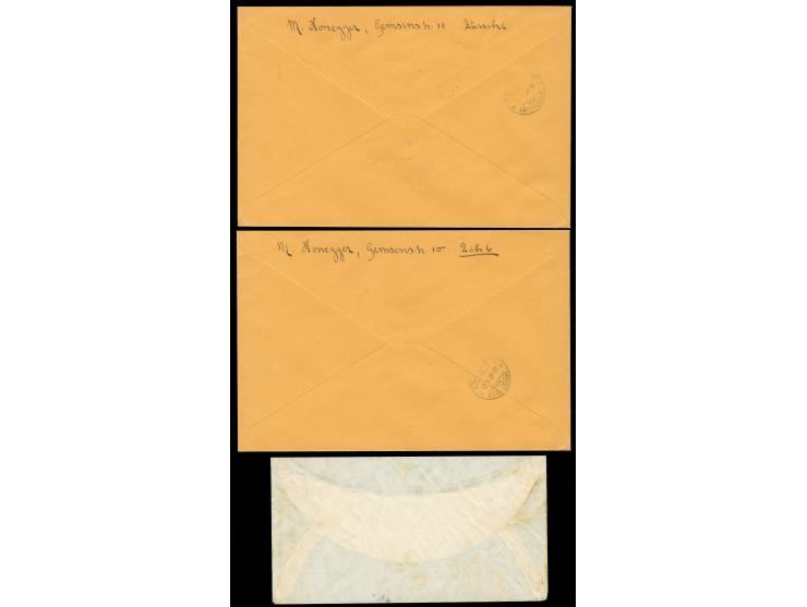 1927-41, AIR MAIL eight early letters, including two northern flights to Stockholm and Helsinki, balloon mail, helicopter mai