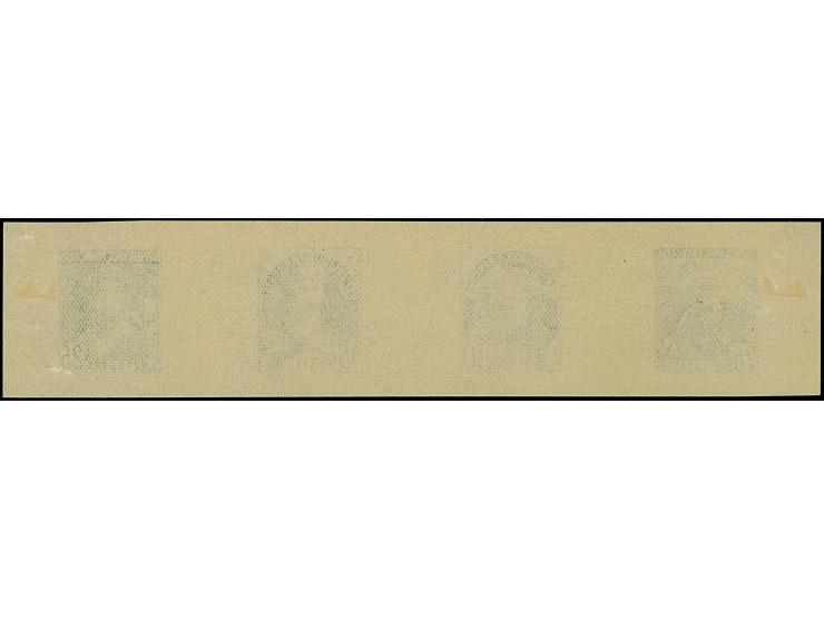 1924/25, Exposition internationale des arts décoratifs et industriels modernes à Paris: blue essai on small gummed sheet comb