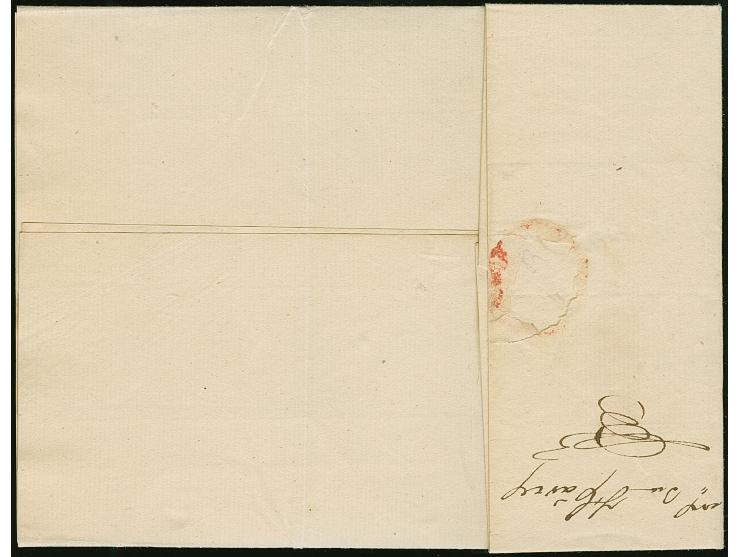 1821, Faltbrief mit vollem Inhalt aus Stockholm 27.11.21, handschriftlicher Leitvermerk “fr. Hamburg und Helsingborg”, Einzei