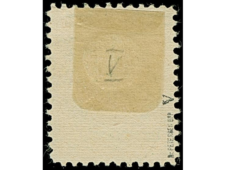1923, 24 Werte-Satz, 15 C. a. 20 M., Aufdruck in seltener Type V, sauber gestempelt. Einwandfrei. Fotoattest Dr. Petersen BPP