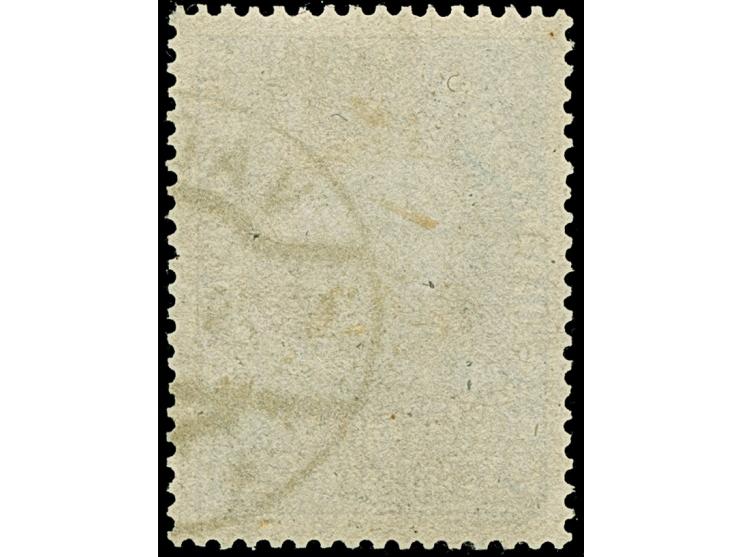 1916, 25 H. mittelultramarin auf gewöhnlichem Papier, vollständige Zähnung, sauber gestempelt mit linker Hälfte des Radgangst